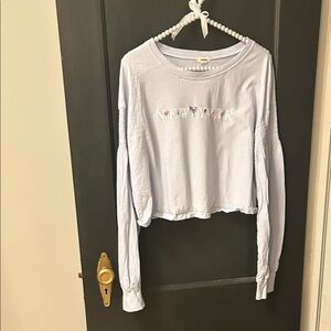 Garage Lavender New York Embroidered Tee